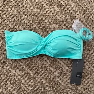 NWT Target Blue Strapless Bikini Swimsuit Top